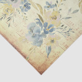 黄色い青い花 |ヴィンテージミュージックシート 薄葉紙 (詳細)