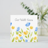 黄色い青の花のフィールド (スタンド正面)