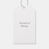 黄色い青の花のフィールド ギフトタグ (裏面)