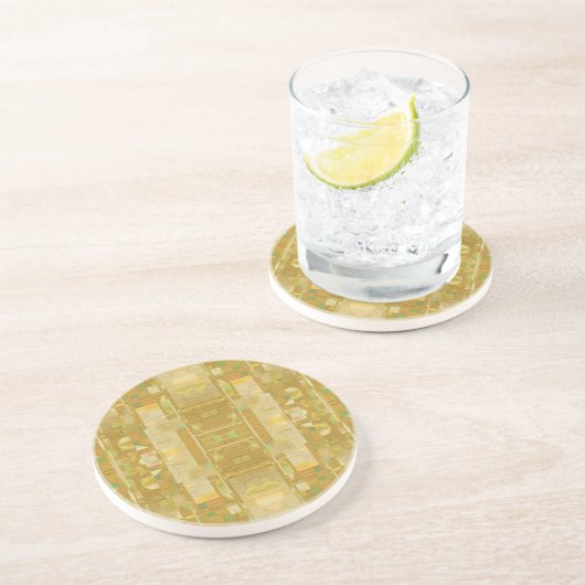 黄色い飲みコースター-バブル新しい広場 コースター (側面)