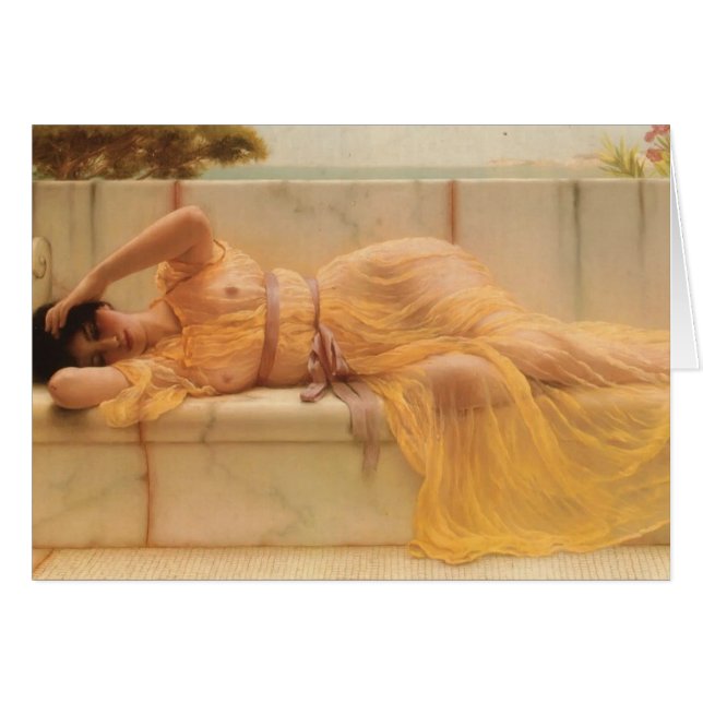 黄色い飾り布のジョンウィリアムGodward-の女の子 (正面横)