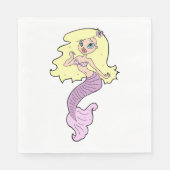 黄色い髪の人魚 スタンダードランチョンナプキン (正面)