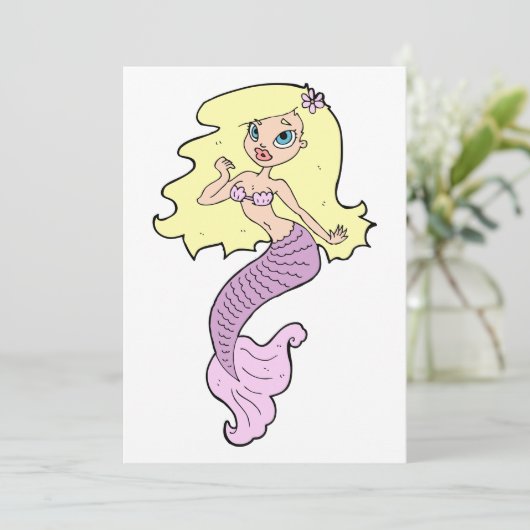 黄色い髪の人魚 招待状 (スタンド正面)