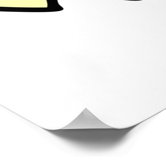 黄色い髪の人 ポスター (角)