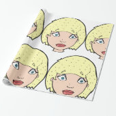 黄色い髪の人 ラッピングペーパー (アンロールド)