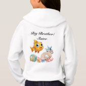 黄色い魚とサンゴのビッグブラザー・ビッグシスターTシャツ (裏面)