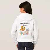 黄色い魚とサンゴのビッグブラザー・ビッグシスターTシャツ (裏面フル)