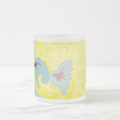 黄色い魚 フロストグラスマグカップ (中央)