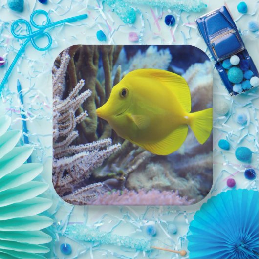 黄色い魚 ペーパープレート (パーティー)
