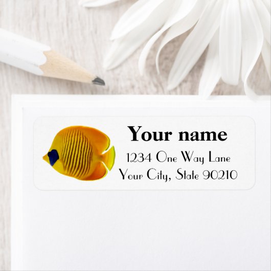 黄色い魚 ラベル (インサイチュ)