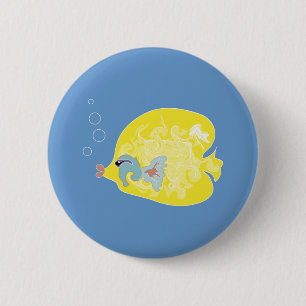 黄色い魚 缶バッジ