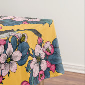 黄色い鳥と花 テーブルクロス (インサイチュ)