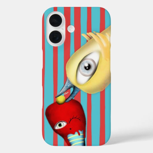 黄色い鳥のストーリーテリング フルーツ 赤 アイスクリーム 美味しい Case-Mate iPhoneケース (裏面)