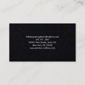 黄色い鳥のフィンチのイラストレーション 名刺 (裏面)