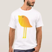 黄色い鳥のベクター Tシャツ (正面)