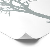 黄色い鳥の木 ポスター (角)