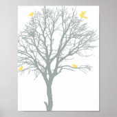 黄色い鳥の木 ポスター (正面)