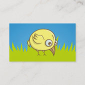黄色い鳥の漫画の名刺 名刺 (裏面)