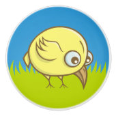 黄色い鳥の漫画 セラミックノブ (正面)