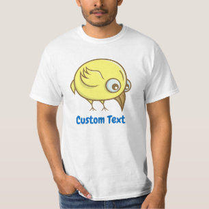 黄色い鳥の漫画Tシャツ Tシャツ