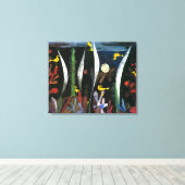 黄色い鳥の風景 |ポール・クレー | キャンバスプリント (インサイチュ (ウッドフロア))