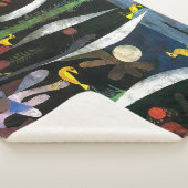 黄色い鳥の風景 |ポール・クレー | シェルパブランケット (3/4)