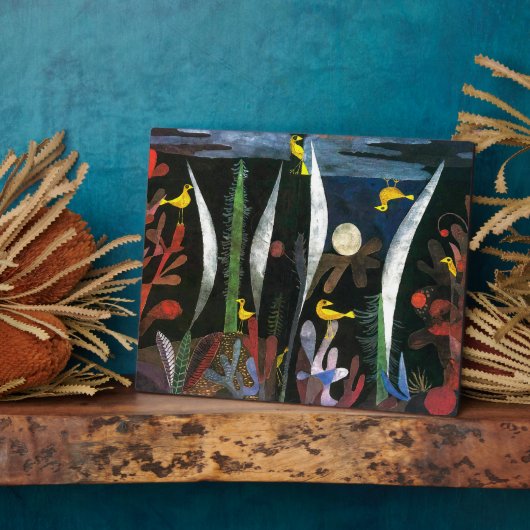 黄色い鳥の風景 |ポール・クレー | フォトプラーク (側面)