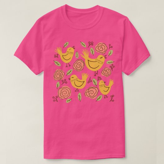 黄色い鳴き鳥 Tシャツ (デザイン正面)