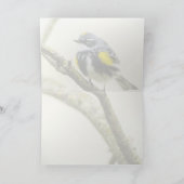 黄色い鳴り声を出したウグイス カード (内部)