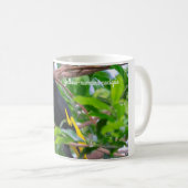 黄色い鳴り声を出すカシ コーヒーマグカップ (正面右)