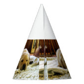 黄色い2ラボパピー パーティーハット (裏面)