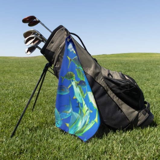 黄色い ゴルフタオル (グリーン)