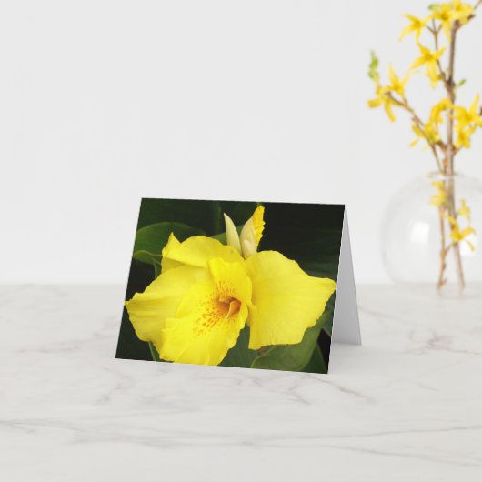 黄色いCanna カード (黄色い花)