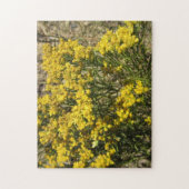 黄色いCouleeの野生の花の自然の写真のパズル ジグソーパズル (縦)