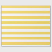 黄色いDeckchairは縞で飾ります ラッピングペーパー (フラット)