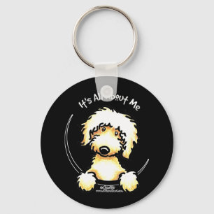 黄色いLabradoodle IAAM キーホルダー