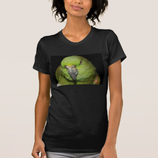 黄色いNapedアマゾンオウムのワイシャツ Tシャツ