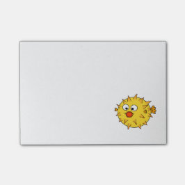 黄色いPufferfish ポストイット