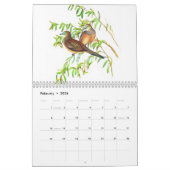 黄色いRosella カレンダー (2月 2026)