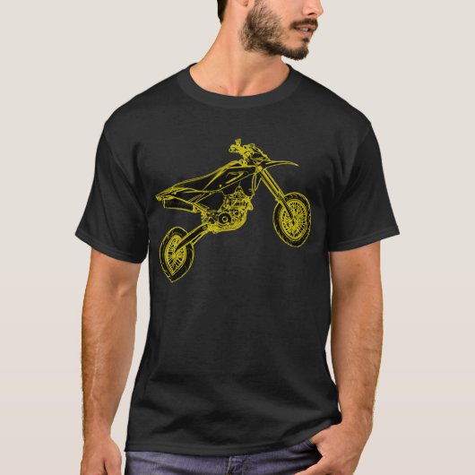 黄色いSupermoto Tシャツ (正面)