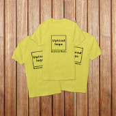 黄色いTシャツのビジネス名とロゴ Tシャツ