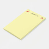 黄色いToDoリストのチェリーフルーツ ポストイット (アングル)