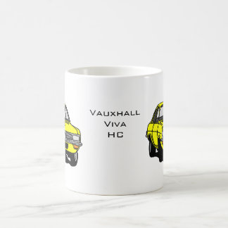 黄色いVauxhall Viva HC コーヒーマグカップ
