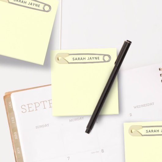 黄色おむつピン赤男女兼用ちゃんシャワー ポストイット