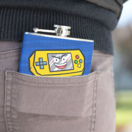 黄色おもしろいい携帯父の日の挨拶 フラスク