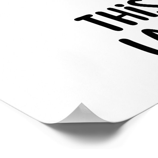 黄色おもしろいのアヒルのことわざ ポスター (角)