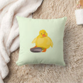 黄色おもしろいアヒルの装飾用クッション クッション (ブランケット)