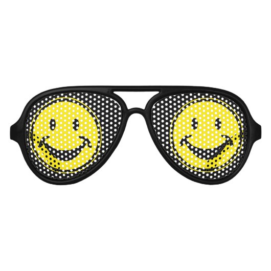 黄色おもしろい+背中。&アイディア アビエーターサングラス (正面)