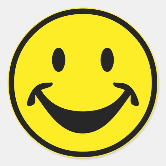 黄色おもしろい+背中。&アイディア ラウンドシール (正面)