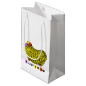 黄色おもしろいRam年中国の間〔占星術の〕十二宮図誕生日SGB スモールペーパーバッグ (正面アングル)